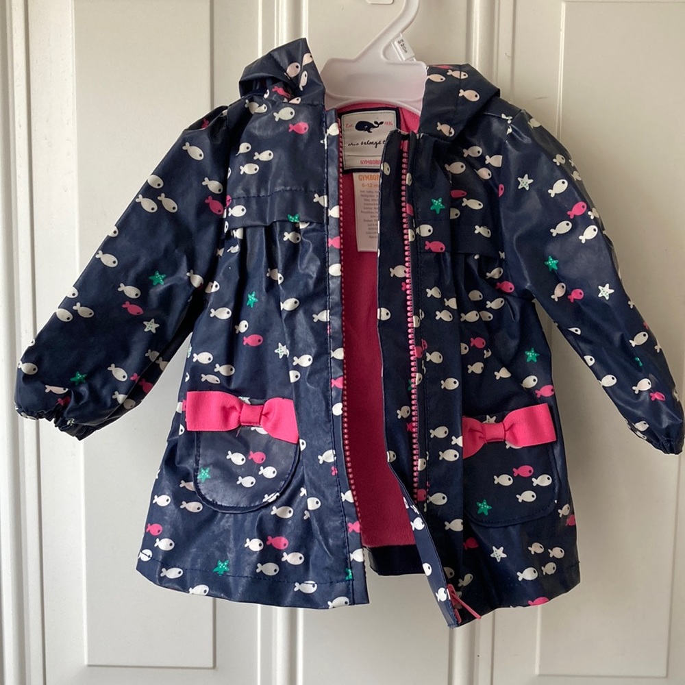 Gymboree baby lined waterproof raincoat